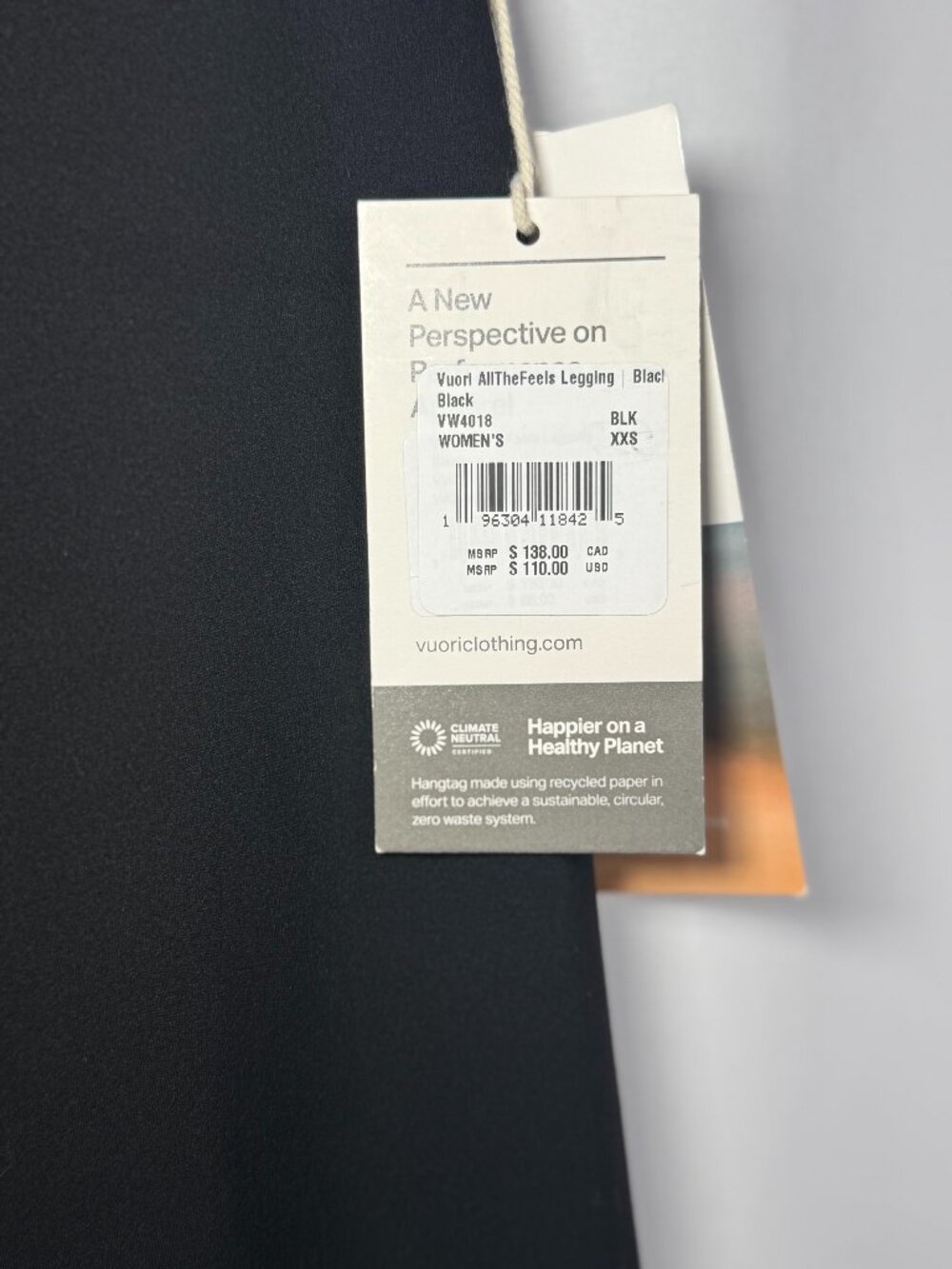 Vuori NWT all the feels Legging Black XXS MSRP $110